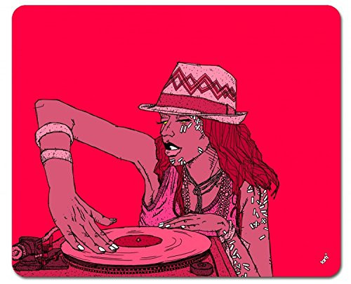 1art1 Street Art Mouse Pad - DJane -9 x 7 inches-