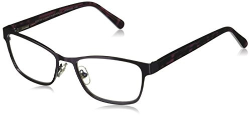 Foster Grant Women's Tierney Multifocus Cat-Eye Reading Glasses Purple-Transparent 53 mm  plus 1.5