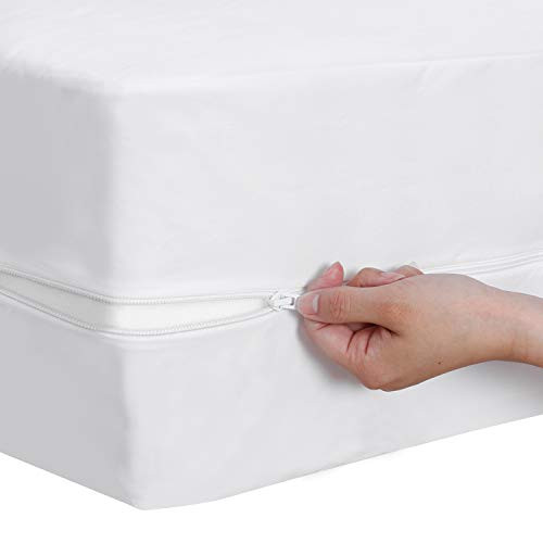 Zippered Waterproof Mattress Protector Queen 6-Side Waterproof Mattress Encasement Queen Mattress Cover Box Spring Encasement Zippered Waterproof Mattress Protector Queen 6-Side Waterproof Mattress Encasement Queen Mattress Cover Box Spring Encasement