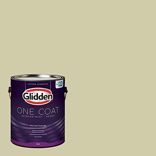 Glidden Exterior Paint  plus Primer- Sage-Canary Grass One Coat Satin 1-Gallon