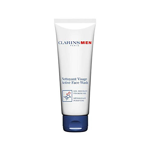 Clarins Men Active Face Wash -Foaming Gel Purifying- 4.4 oz.-125 ml