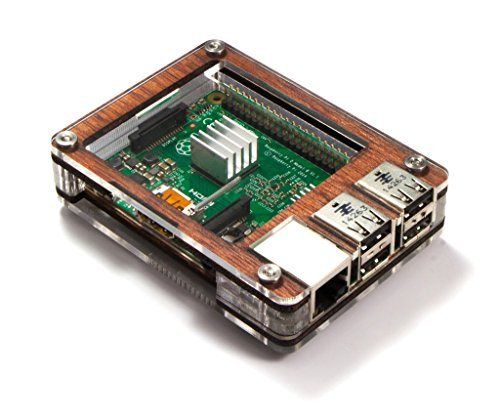 C4 Labs Zebra Wood Case - Raspberry Pi 3, Pi 2, Pi B+ and 2B Heat Sinks Included~