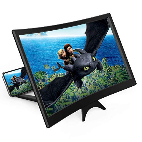 3D Curve Screen Magnifier Compatible with All Smartphones 14" HD Amplifier Projector Magnifing Screen for Movies Videos and Gaming Foldable Phone Stand 3D Curve Screen Magnifier Compatible with All Smartphones 14" HD Amplifier Projector Magnifing Screen for Movies Videos and Gaming Foldable Phone Stand