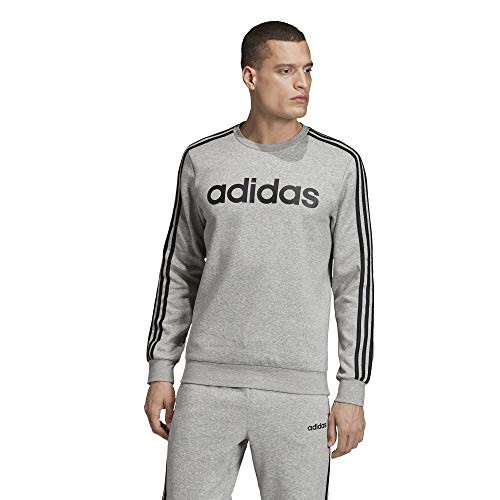 adidas Essentials Men's 3-Stripes Sweatshirt Medium Grey Heather XX-Large