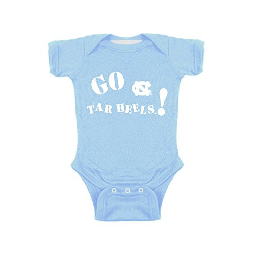 Two Feet Ahead Newborn Infant Go Team Bodysuit Creeper -12 Months North Carolina Tar Heels-