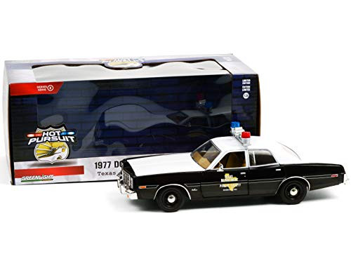 1977 Dodge Monaco Texas Highway Patrol Police Car Black and White Hot Pursuit Series 1-24 Diecast Model Car by Greenlight 85522 1977 Dodge Monaco Texas Highway Patrol Police Car Black and White Hot Pursuit Series 1-24 Diecast Model Car by Greenlight 85522