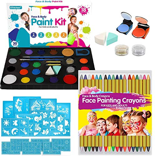 Face Paint Crayons Bundle Face Paint Kit