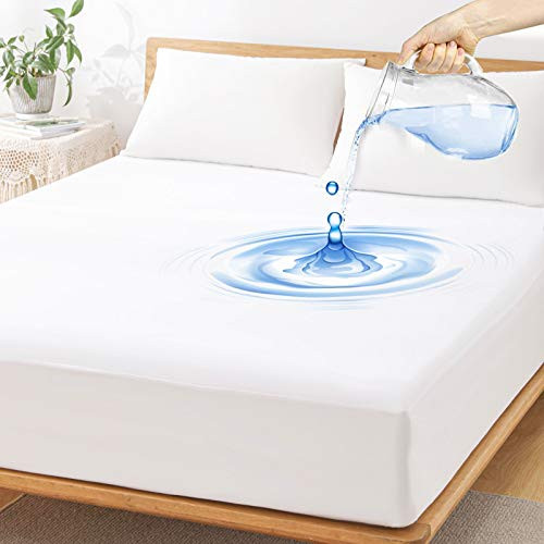 2 Pack Twin Size Premium Waterproof Mattress Protector Soft Breathable Mattress Pad Cover Noiseless Waterproof Bed Cover - Stretch to 16" Safe Fitted Deep Pocket Mattress Protection Cover-Vinyl Free 2 Pack Twin Size Premium Waterproof Mattress Protector Soft Breathable Mattress Pad Cover Noiseless Waterproof Bed Cover - Stretch to 16" Safe Fitted Deep Pocket Mattress Protection Cover-Vinyl Free