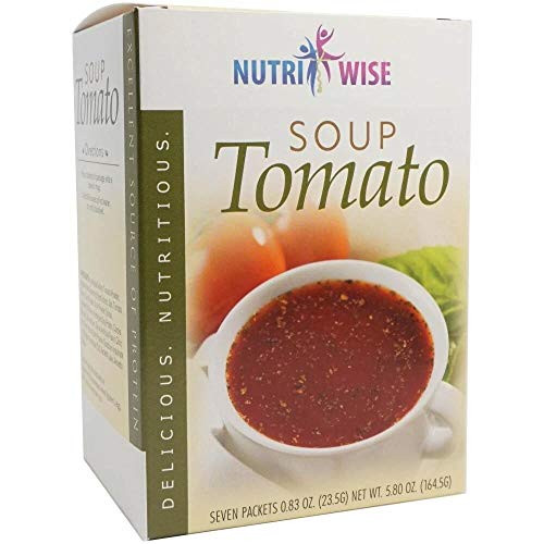 NutriWise - Tomato Protein Soup - 7-Box - Healthy Nutritious Diet Soup - Hunger Control - Gluten Free Low Fat - Low Sugar - Low Calorie - Low Carb