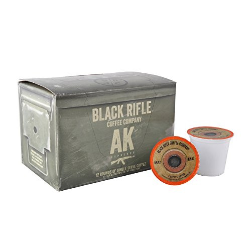 Black Rifle Coffee Company AK-47 Coffee Rounds for Single Serve Brewing Machines (12 Count) Medium Roast Coffee Pods Cups Black Rifle Coffee Company AK-47 Coffee Rounds for Single Serve Brewing Machines (12 Count) Medium Roast Coffee Pods Cups