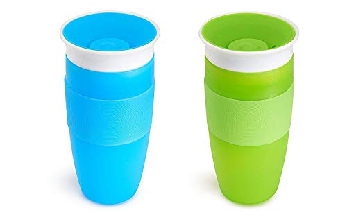 Munchkin 14 oz Miracle 360° Sippy Cup -2 Pack- Blue-Green