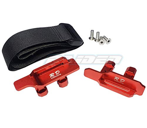 Raidenracing Aluminium Alloy 3S 4S Tall Battery Holder Mount Hold Down for Traxxas 1-10 New MAXX - RED Raidenracing Aluminium Alloy 3S 4S Tall Battery Holder Mount Hold Down for Traxxas 1-10 New MAXX - RED