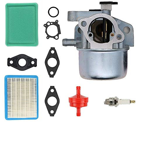 SAKITAM Carburetor for 12A-A25U711 Troy Bilt Lawnmower with TB210 6.50 hp Engine with Gaskets Spark Plug Air Filter Carb Kit