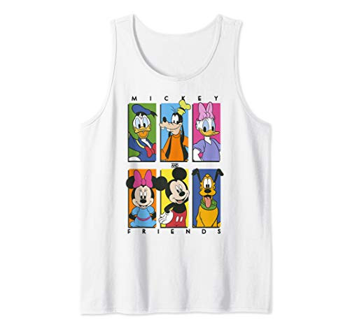 Disney Mickey And Friends Group Shot Panels Tank Top Disney Mickey And Friends Group Shot Panels Tank Top