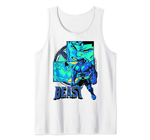 Marvel X-Men Beast Collage Panel Logo Tank Top