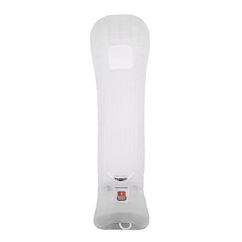 Motion Plus MotionPlus Sensor Adapter and Silicon Case Cover for Nintendo Wii Remote Controller(White)