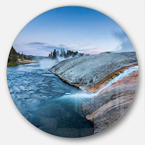 Designart MT14656-C38 Midway Geyser Basin in Yellowstone Seashore Art Disc Metal Wall Art - Disc of 38,Yellow,38 X 38 Designart MT14656-C38 Midway Geyser Basin in Yellowstone Seashore Art Disc Metal Wall Art - Disc of 38,Yellow,38 X 38