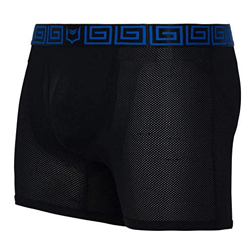 SHEATH Airflow Men's Dual Pouch Boxer Brief -Black Medium -32-34--