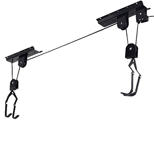 Bike Bicycle Lift Ceiling Mounted Hoist Storage Garage Hanger Pulley Rack New Bike Bicycle Lift Ceiling Mounted Hoist Storage Garage Hanger Pulley Rack New