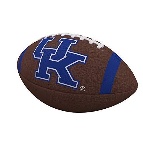 Logo Brands NCAA Kentucky Wildcats Team Stripe Official-Size Composite Football Brown Logo Brands NCAA Kentucky Wildcats Team Stripe Official-Size Composite Football Brown