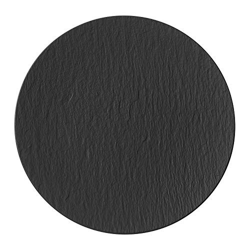 Villeroy and Boch Manufacture Rock Pizza Plate Structured Crockery Porcelain Grey 32 cm Villeroy and Boch Manufacture Rock Pizza Plate Structured Crockery Porcelain Grey 32 cm