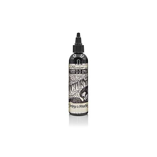 Lining  and  Shading Black - Nocturnal Tattoo Ink - Pick Your Size 1oz 2oz 4oz or 8oz Bottle-Lining  and  Shading Black-Nocturnal-2oz