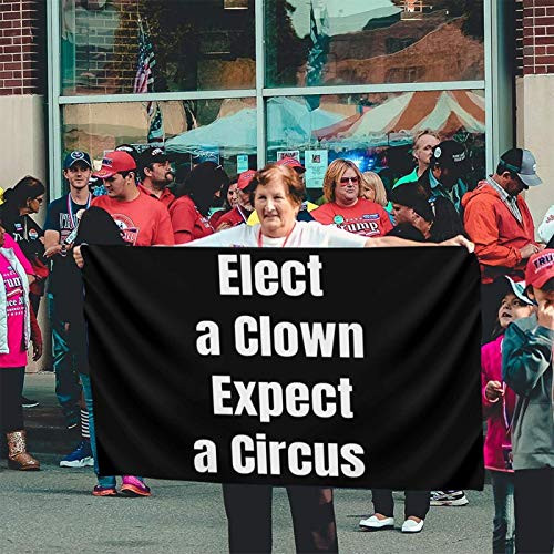 Wiuxoht When You Pick A Clown Expect A Circus Banner Breeze Flag Outdoor Flags Home Flag Garden Flag 3 'X 5' Ft