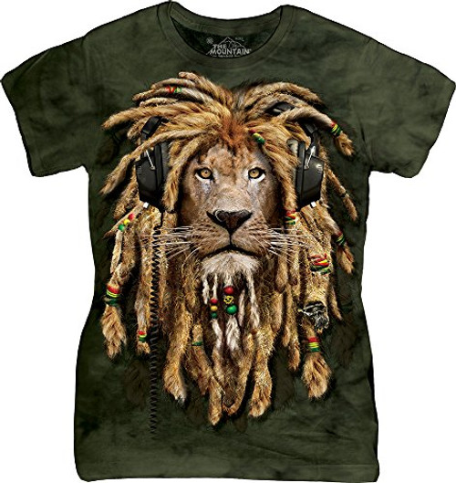 The Mountain Dj Jahman Adult T-Shirt Green Large The Mountain Dj Jahman Adult T-Shirt Green Large
