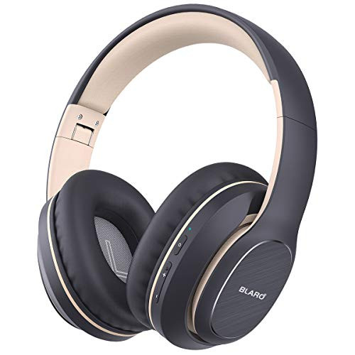 BLARO Bluetooth Headphones Over Ear Hi-Fi Deep Bass Wireless and Wired Headsets 72 Hours Playtime Soft Memory Protein Earmuffs Foldable Headphones with CVC6.0 Mic-Grey BLARO Bluetooth Headphones Over Ear Hi-Fi Deep Bass Wireless and Wired Headsets 72 Hours Playtime Soft Memory Protein Earmuffs Foldable Headphones with CVC6.0 Mic-Grey