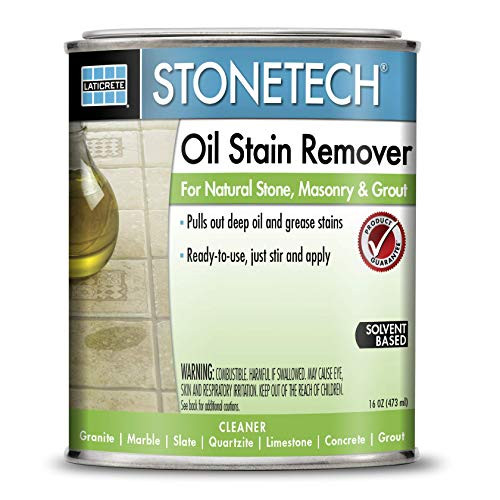 StoneTech Oil Stain Remover Cleaner for Natural Stone Grout  and  Masonry 1-Pint -.473L-