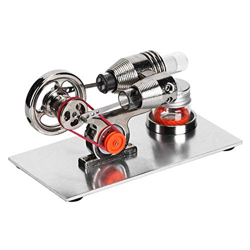 Mini Hot Air Stirling Engine Motor Stirling Engine Science Experiment Kit Miniature Steam Power Physics Toy Lab Teaching Model Children Physics Science Education Toys