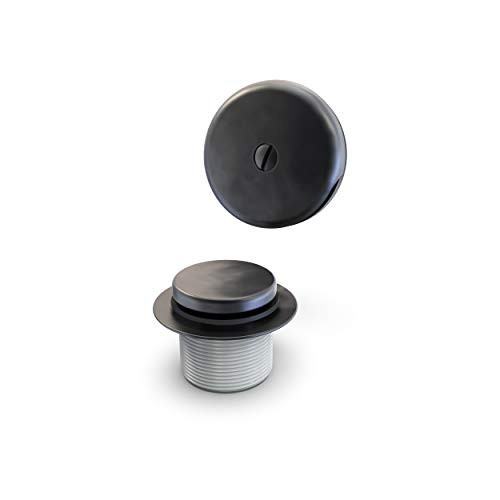 Plumb Pak K826-66MB Foot Lok Stop Style Universal Bath Drain Replacement Trim Kit Matte Black
