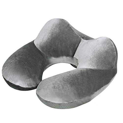 FKLOC Neck Pillow Comfortable 4 Colors U-Shape Travel Pillow for Airplane Inflatable Neck Pillow Travel Accessories Pillows for Sleep Home Textile
