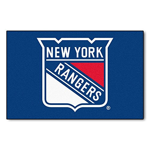 FANMATS NHL New York Rangers Nylon Face Starter Rug 19"x30" FANMATS NHL New York Rangers Nylon Face Starter Rug 19"x30"
