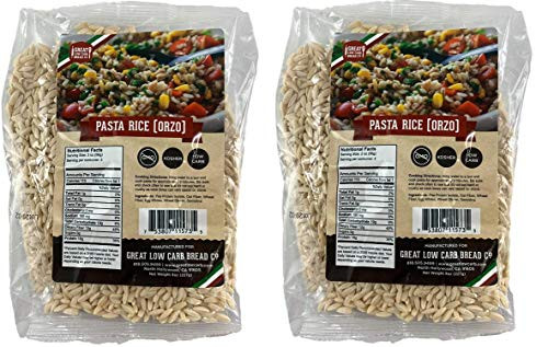 Great Low Carb Bread Co. Pasta Rice Ozro - Keto Pasta Rice Noodles Low Carb Pasta 8 Ounce -Two Pack-