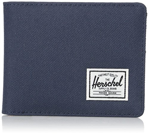 Herschel unisex adult Roy Rfid Bi Fold Wallet Navy One Size US