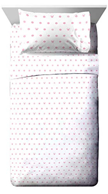Jay Franco and Sons Disney Minnie Mouse Dots Twin Sheet Set - 3 Piece Set Super Soft and Cozy Kids Bedding - Fade Resistant Microfiber Sheets -Official Disney Product- Jay Franco and Sons Disney Minnie Mouse Dots Twin Sheet Set - 3 Piece Set Super Soft and Cozy Kids Bedding - Fade Resistant Microfiber Sheets -Official Disney Product-