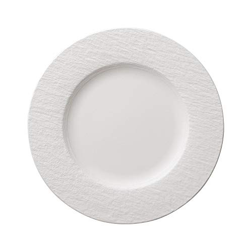 Villeroy and Boch Manufacture Rock Blanc Dinner Plate 10.5 in White Villeroy and Boch Manufacture Rock Blanc Dinner Plate 10.5 in White