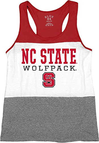 NCAA North Carolina State Wolfpack Tri-Blend Panel Tank Top Red Large