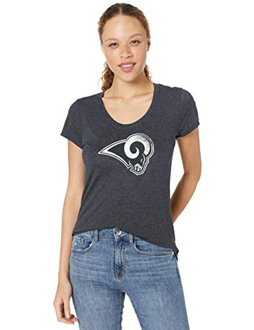 OTS NFL Los Angeles Rams Women's Triblend Scoop Tee Logo Large OTS NFL Los Angeles Rams Women's Triblend Scoop Tee Logo Large