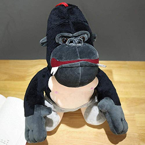 YCHH25-40-50 cm Cartoon King Kong Plush Doll ToysQ Version King of Monsters King Kong Doll Decoration Stuffed Soft Animal Orangutan Pillow Toy Children Kids Birthday Gift-Godzilla_50cm