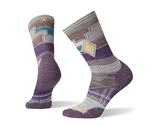 Smartwool PhD Outdoor Light Pattern Crew Mountain Purple LG -Women's Shoe 10-12.5-