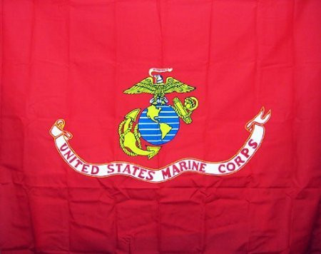 U. S. Marine Corps Shower Curtain USMC Marines