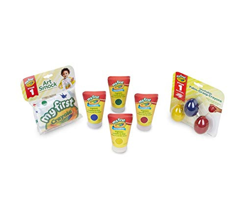 Crayola My First Scribbler Bundle Toddler Paint Set with Egg Crayons Gift Multicolor
