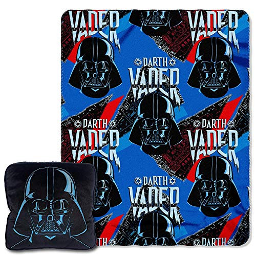 Kids Warehouse Disney's Star Wars Fleet Commander 14" Square Pillow and Fleece Throw - 40" by 50"