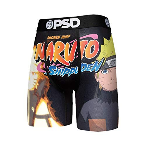 PSD Men's Boxer Brief -Black-Naruto Double FACE XL-