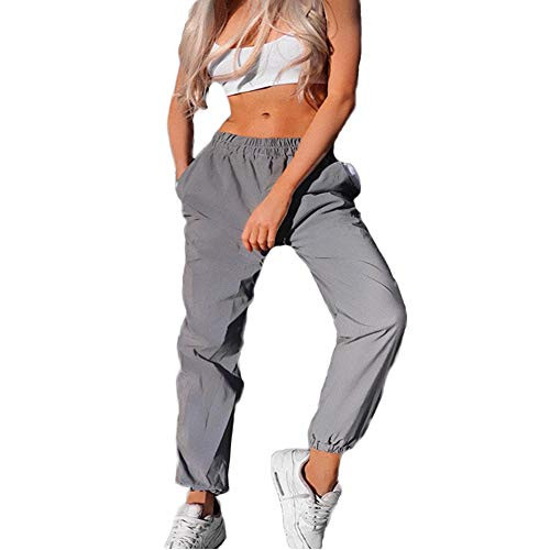 Women's Patchwork Jean Pant Button Waist Vintage Raw Hem Distressed Straight Denim Slim Bootcut Trousers -Gray Medium-