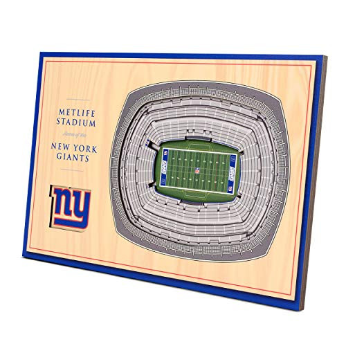 YouTheFan NFL New York Giants Unisex New York GiantsDesktop Stadium View Wood Grain Desktop