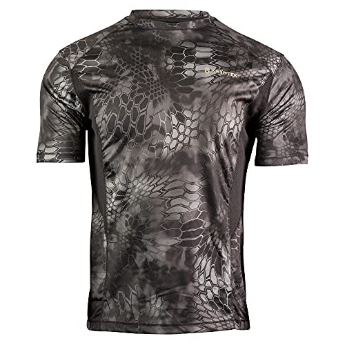 Kryptek Men's Standard Aura SS Shirt Typhon-Black S
