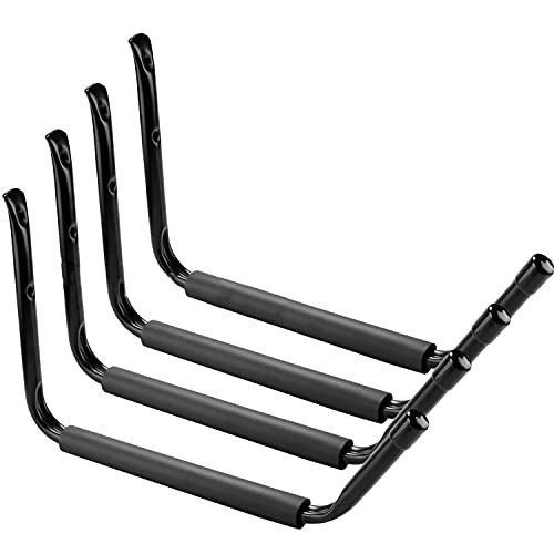 Yetuomade 4 Pack Heavy Duty Garage Kayak Storage Hooks Hanger Wall Rack Canoe Hanging Wall Mounted Storage for Canoe Paddle BoardSki Board Ladder Hose Bikes Yetuomade 4 Pack Heavy Duty Garage Kayak Storage Hooks Hanger Wall Rack Canoe Hanging Wall Mounted Storage for Canoe Paddle BoardSki Board Ladder Hose Bikes